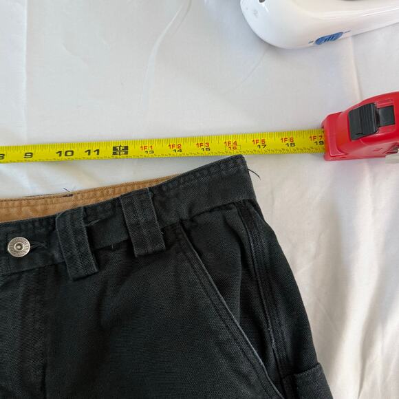 Duluth Trading Co Cargo Shorts Men 34 Black Techwear Utility - Picture 3 of 6